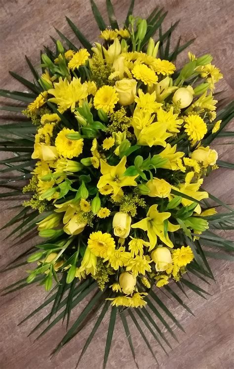 Maybe you would like to learn more about one of these? Brampton Funeral Flowers All Yellow Spray - Memory Lane ...