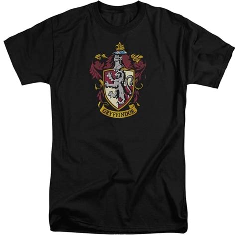 Harry Potter Gryffindor Crest Too Cool Apparel Mens Tall Shirts
