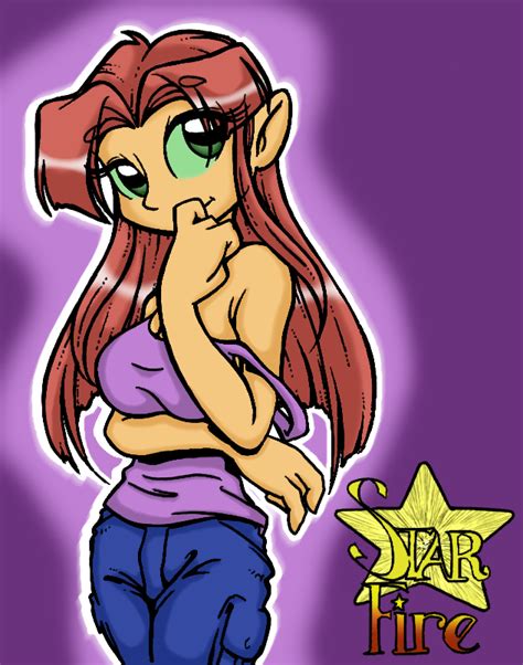 Starfire By King Cheetah By Drawinggal On Deviantart