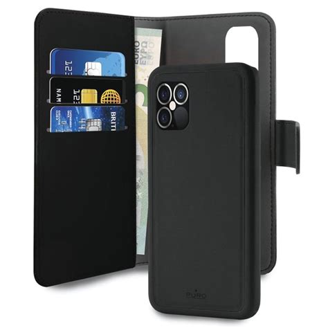 Puro 2 In 1 Magnetic Iphone 1212 Pro Wallet Case Black