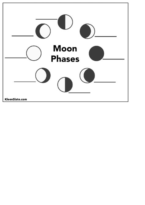 Printable Phases Of The Moon Worksheets