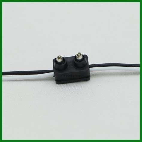 2 Pin Pigtail Connector With Continuous Wire 6 Or 12 Long The