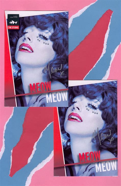 Meow Meow Signed Postcards Legendary Cabaret Performer Signed