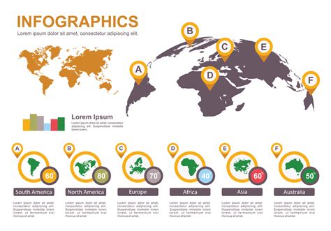 World Map Infographic Vector Art Icons And Graphics For Free Download