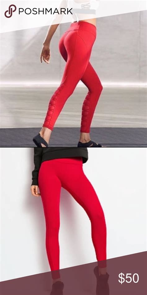 victoria s secret red lace up mesh knockout tight victoria sport