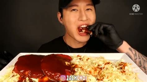 Zach Choi Asmr Hot Cheetos Tonkatsu Mukbang Bites Only Youtube