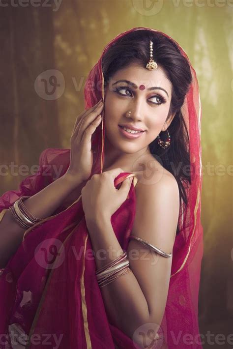 Beautiful Traditional Indian Girl 1182645 Stock Photo At Vecteezy