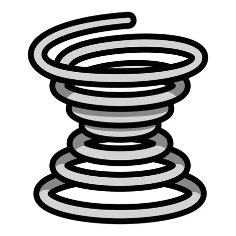 Metal Coil Icon Outline Style 14224511 Vector Art At Vecteezy