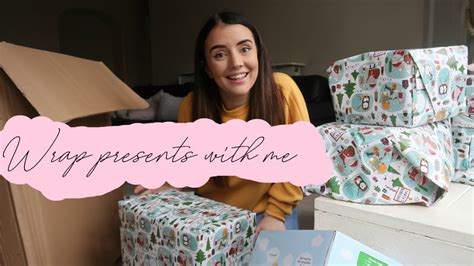 wrap christmas presents with me ditl rebecca lamb youtube