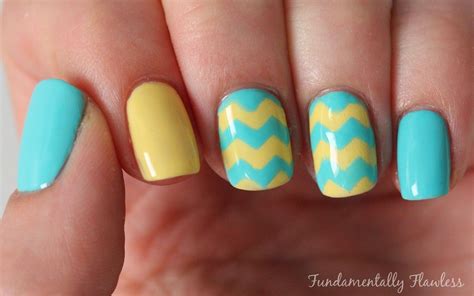 Maybe you would like to learn more about one of these? Yellow And Turquoise Chevron Nails Pictures, Photos, and ...