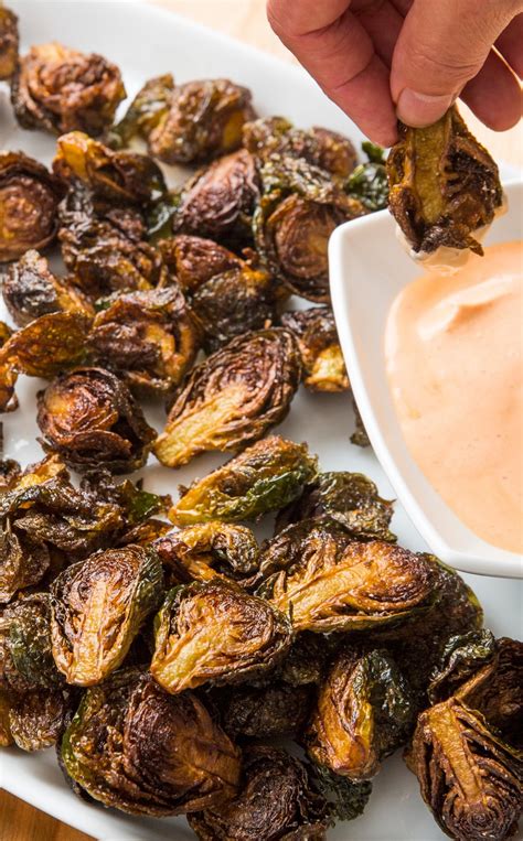 Brussels sprout, garlic, weekday, side dish, vegan, vegetarian, christmas, hanukkah, thanksgiving. Fried Brussels Sprouts with Sriracha Dipping Sauce: We ...