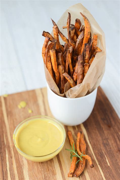 I also double fry the potatoes to make the crunch better and last longer. Honey Mustard Sauce & Sweet Potato Fries - Appleseed Cuisine