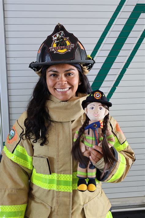 Female Firefighter Plush Doll Ember Triple F