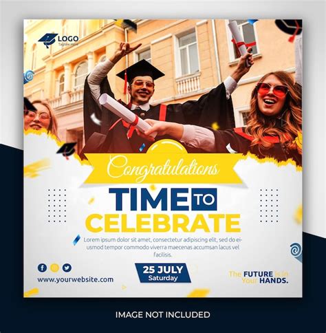 Premium Psd Happy Graduation And Education Social Media Post Or