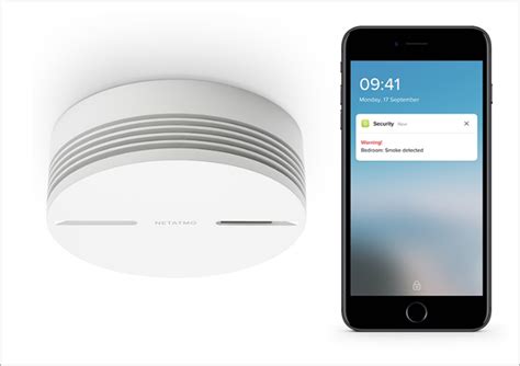Detectores de humo por ionización: El detector de humo inteligente de Netatmo permite ...