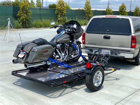 Pull behind motorcycle trailers are an easy way to bring what you want, when you want. 3 Rail Motorcycle Trailer | Tow Smart Trailers