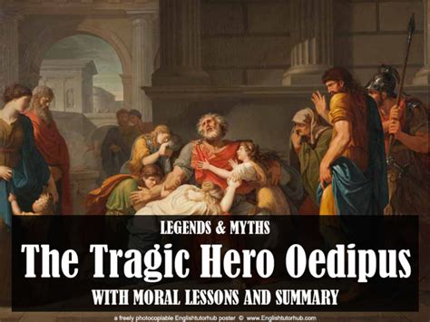 the tragic hero oedipus story with moral lesson and summary