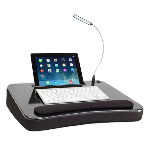 Sofia Sam Lap Desk With Usb Light And Tablet Slot Memory Foam