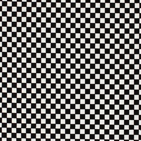 Small Checkerboard Fabric Black