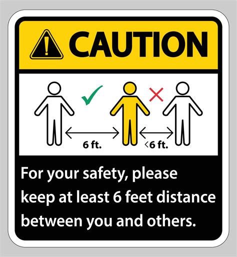 Caution Keep 6 Feet Distancefor Your Safetyplease Keep At Least 6