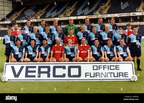 Wycombe Wanderers Fc 1998 99 Team Photograph Stock Photo Alamy