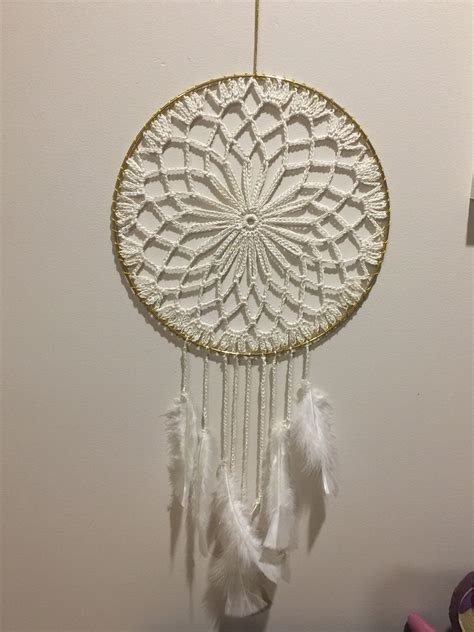 My Take On A Dream Catcher Made From Old Vintage Doily Pattern Doily
