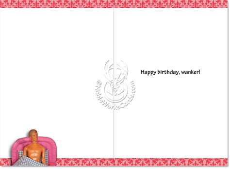 Wanker Dirty Humorous Birthday Card