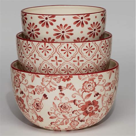 Set Of 3 Shana Mixing Bowls Montgomery Ward Ceramic Mixing Bowls