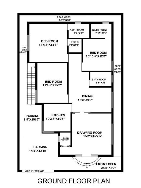 All house plans and images on dfd websites are protected under federal and international copyright. 40 feet by 60 feet House Plan - DecorChamp - Page 5