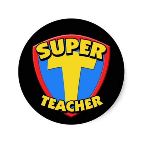 Super Teacher Sticker Zazzle Teacher Stickers Super Teacher Teacher