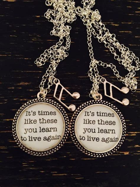 26 famous quotes about foo fighters: Foo fighters quote necklace