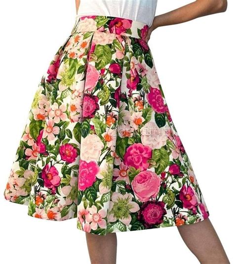 Floral Midi Skirt Eliza J Cute Girl Photo Bottom Clothes Tradesy