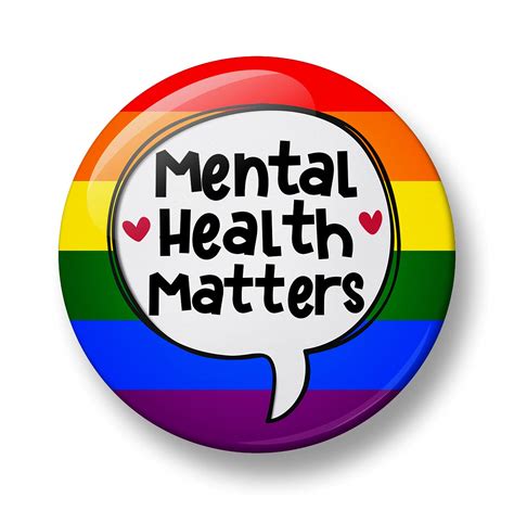 Buy Mental Health Matters Pin Badge 32mm Awareness Badges Self Care