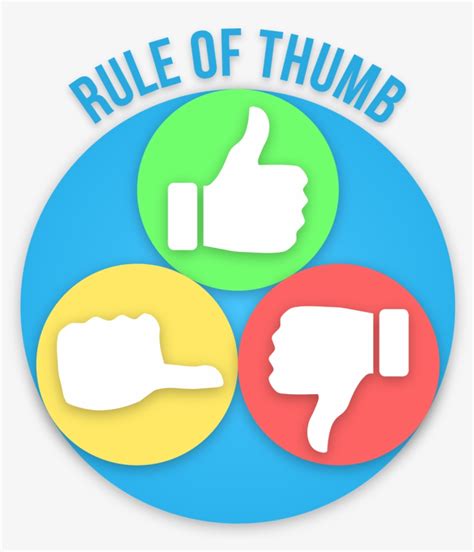 Rule Of Thumb Thumbs Up Down Sideways Clipart Transparent Png