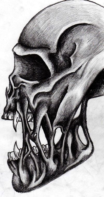 Skull Torn Flesh By Dazo On Deviantart