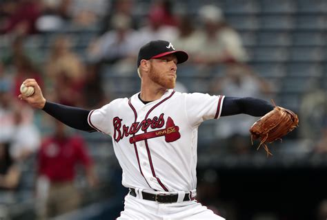 Atlanta Braves Starting Pitcher Mike Foltynewicz Delivers In The First