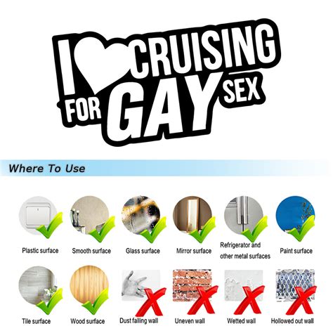 I Love Cruising For Gay Sex Car Window Door Laptop Bumper Vinyl Decal