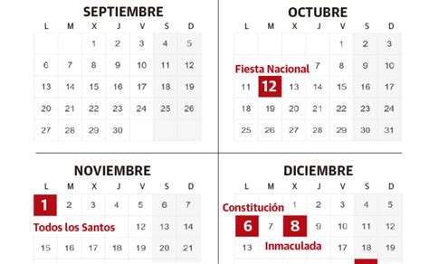 Calendario Laboral España los festivos comunes El Correo