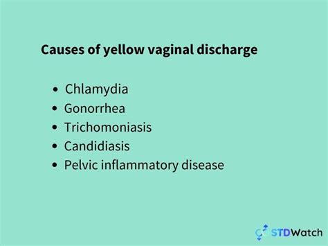 What Does Yellow Vaginal Discharge Mean Stdwatch Com