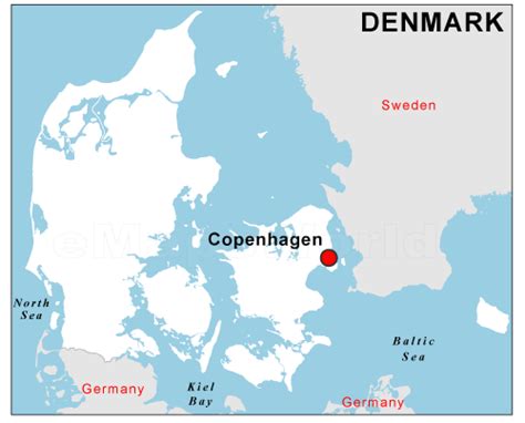 World map showing denmark luxury location seo first page.com. Denmark Capital Map | Capital map of Denmark