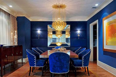 Blue And White Combination Dining Room Ideas Blowing Ideas