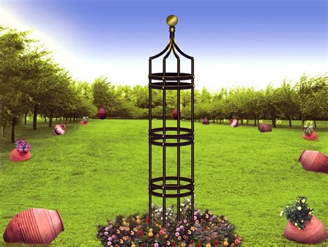 Buy iron garden trellises and get the best deals at the lowest prices on ebay! Iron garden trellis obelisk H -020 - Wrought Iron Concept