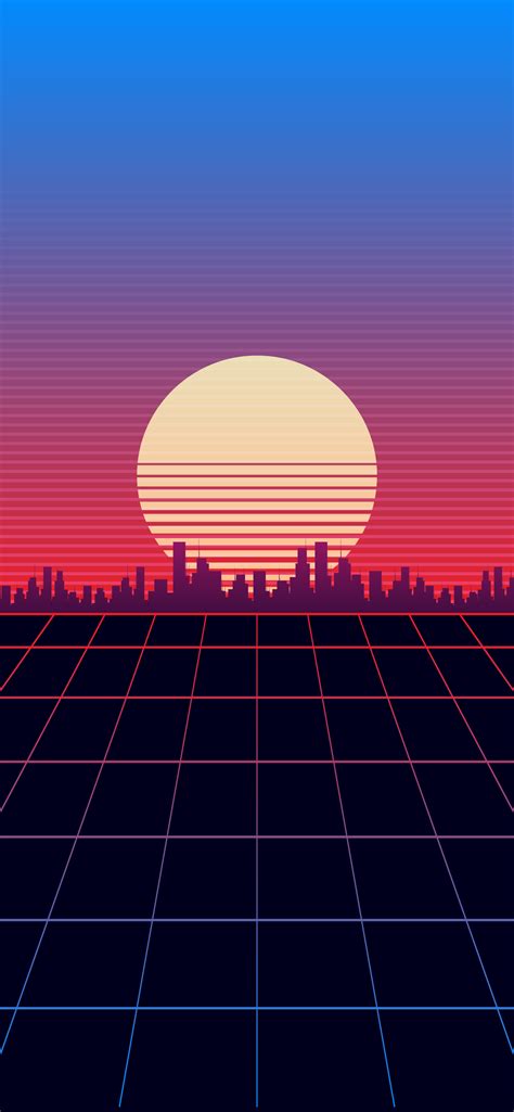 Simple Sunset Retro Wave Wallpapers Heroscreen Wallpapers Waves