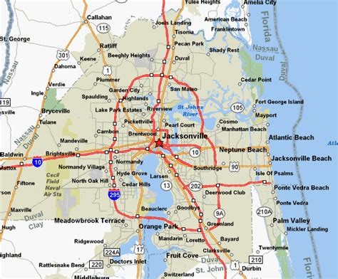 Map Jacksonville Yahoo Image Search Results Atlantic Beach