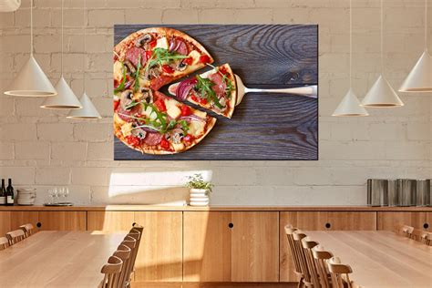 Italian Pizza Decor Cafe Wall Art Restaurant Decor Food Etsy