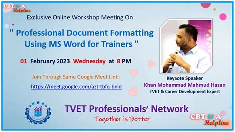 Professional Document Formatting Using Ms Word For Trainers Khan