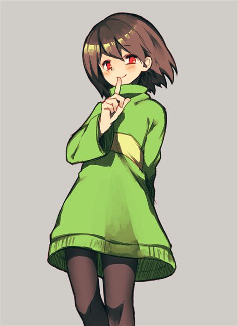 Safebooru 1other Androgynous Brown Hair Chara Undertale Closed Mouth Commentary Request