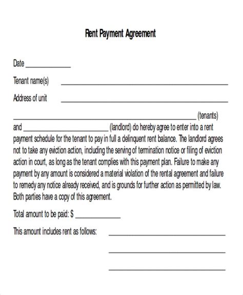 Free 10 Sample Payment Plan Agreement Templates In Ms Word Pdf