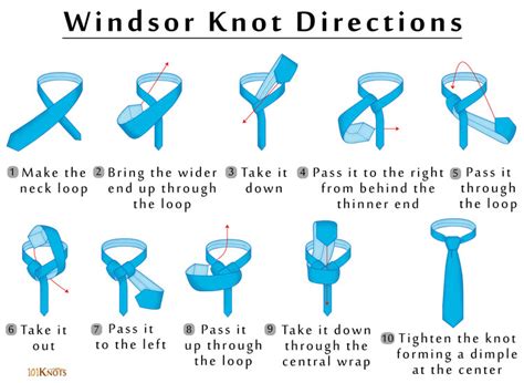 How To Knot A Tie Step By Step Windsor Knot 101knots Watch More