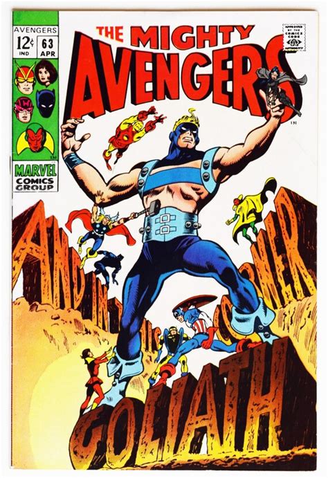 The Mighty Avengers 63 1960s Vintage Comic Book Comic Book
